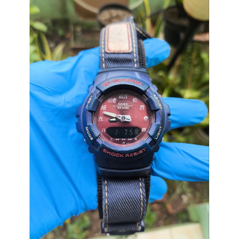 (Harga Net) Jam Tangan Casio G-Shock G-100DM Denim Collection Editon All Original Fungsi2 Normal Tin