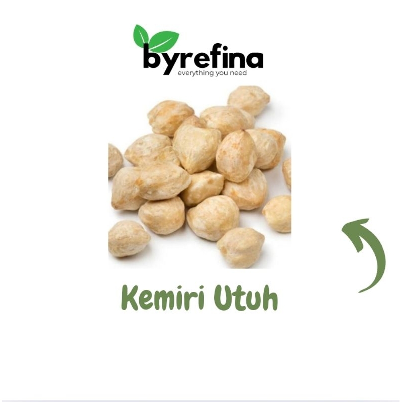 

Kemiri Bulat Utuh 100gr - 1kg Surabaya / Byrefina