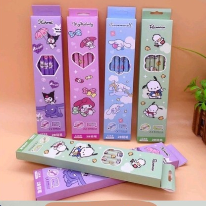 

1Lusin Pensil 2b Pensil Fancy 2b Sanrio