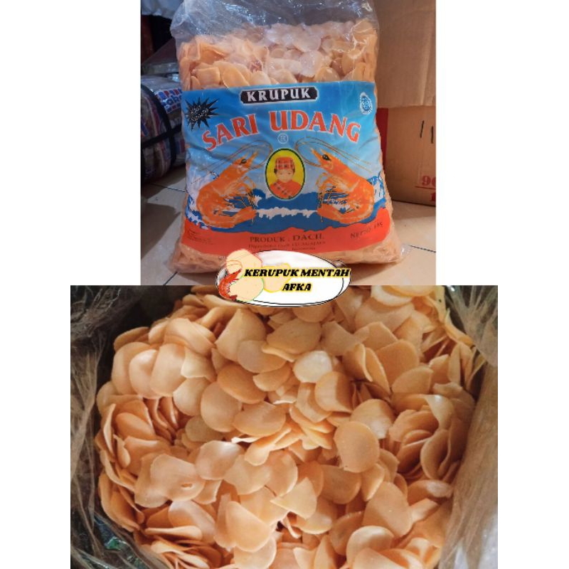 

[250gr/500gr/1kg] Kerupuk Sari Udang Mentah Dacil/Kerupuk seblak mentah