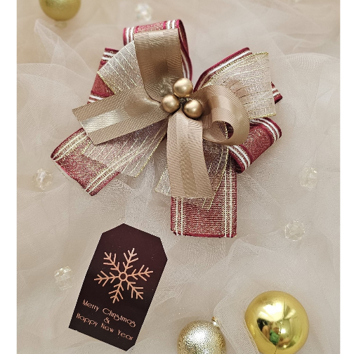 

[PITA NATAL JADIAN PER PCS] Pita Natal Parcel Hampers Merry Christmas / Hiasan Aksesoris Kotak Hadiah Natal / Pita Kado Xmas