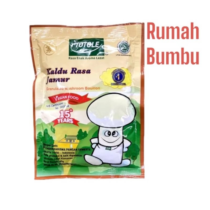 

Totole Kaldu Jamur 40gr penyedap rasa mushroom HALAL