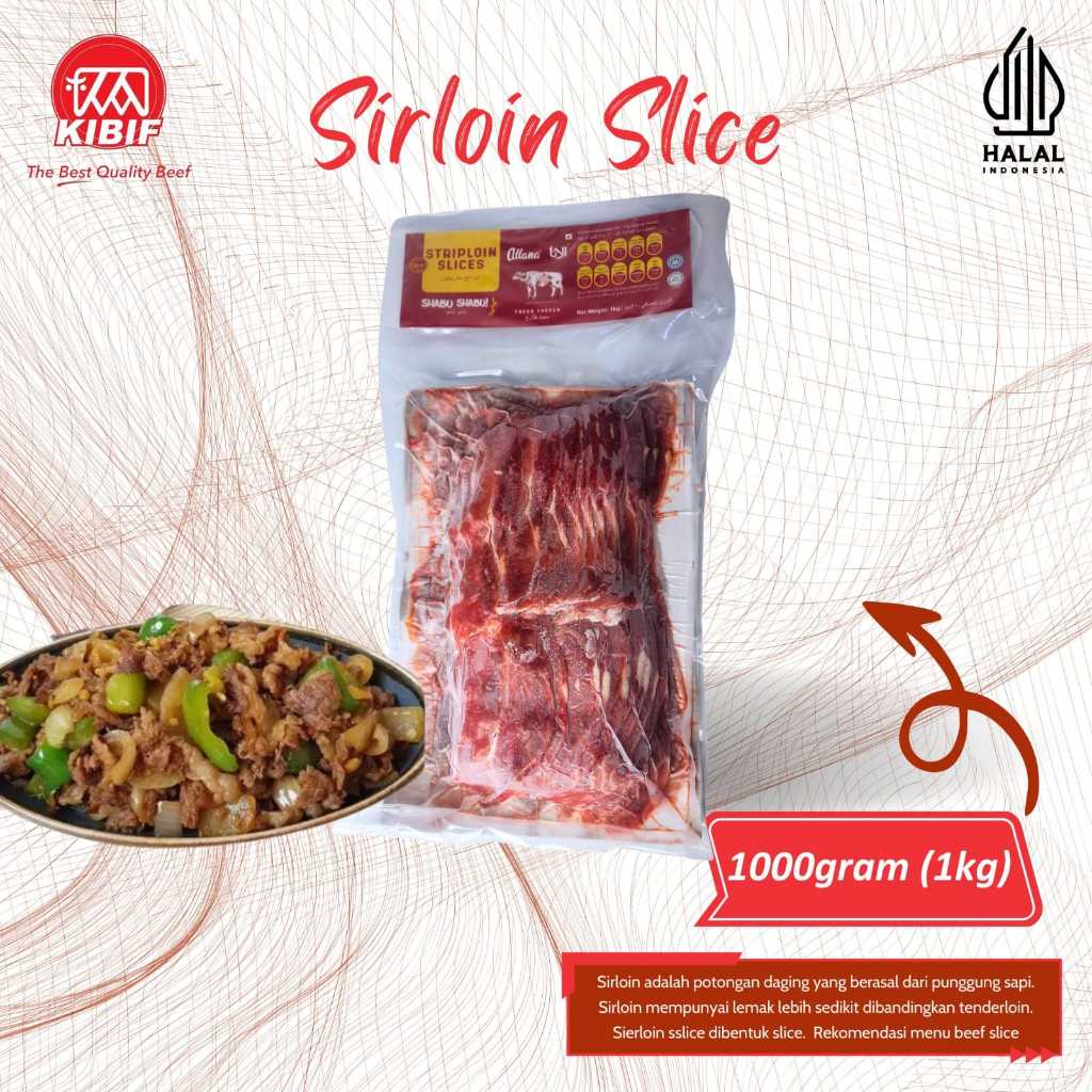 

Allana Sirloin Slice 1kg 1000gr