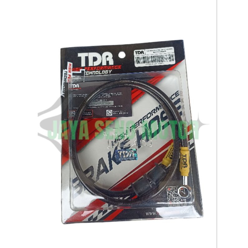 SELANG REM RACING SELANG REM DEPAN TDR BLACK CARBON 35 INCH / 89CM PNP RX KING VIXION NINJA CB GL UN