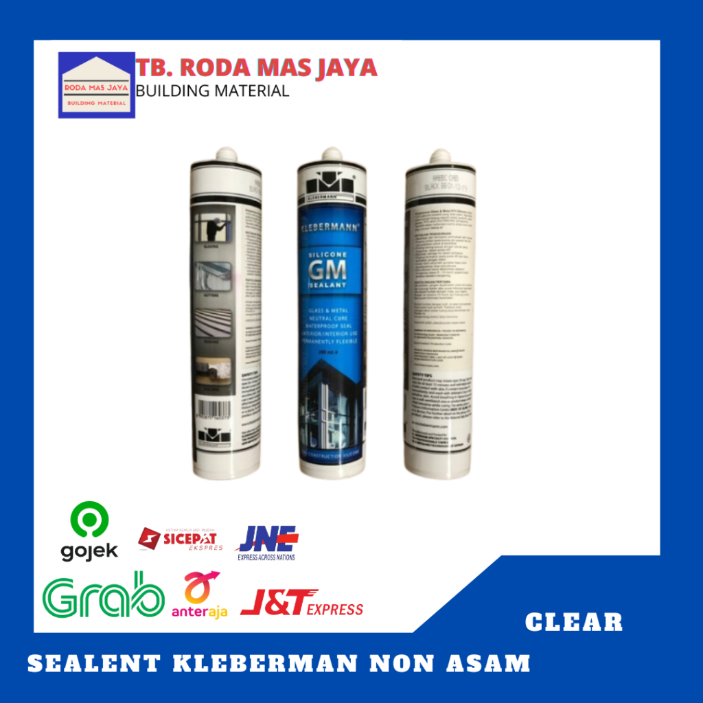 KLEBERMANN Silicone GM Sealant NETRAL NON ASAM Silicon Klebermann GM NETRAL - Clear