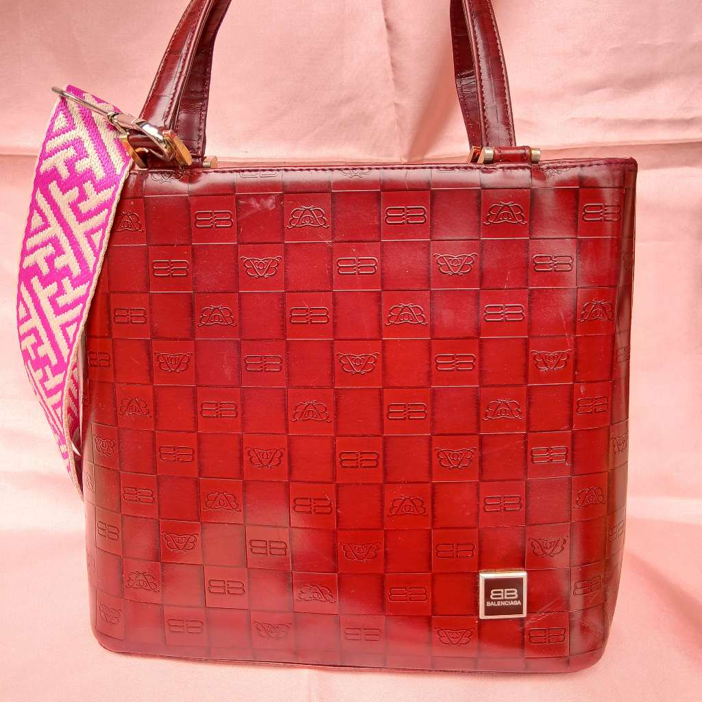 BALENCIAGA Vintage Hand Bag | Merah | Medium | Fafa Preloved Store