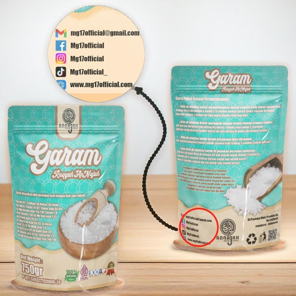 

Garam Ruqyah AnNajah - Solusi Usaha Sepi, Sering sial, Sulit Dapat Jodoh, Meruqyah Anak Yg Sulit Di Atur/Bandel, Mentralisir Rumah/Tempat Usaha