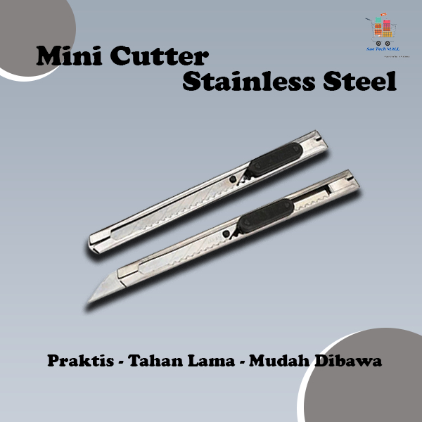 

Mini Cutter Stainless Steel/Kater Kecil Stainless Steel/Cutter Kecil Potong Kertas