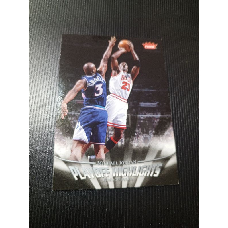 Kartu Basket Fleer Michael Jordan playoff highlights #10 kartu basket Michael jordan