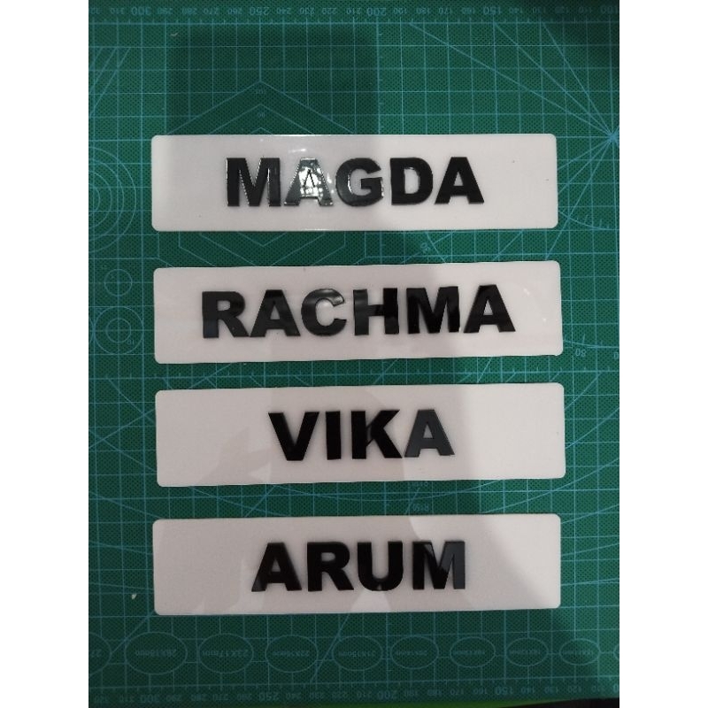 sign nama ruang akrilik timbul custom papan nama ruang akrilik