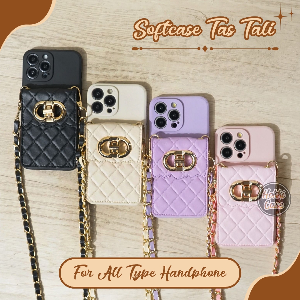 Case Tas - Softcase Dompet All Type Hp - Casing Tas Hp - Silikon Dompet - Case Tali Selempang - Case