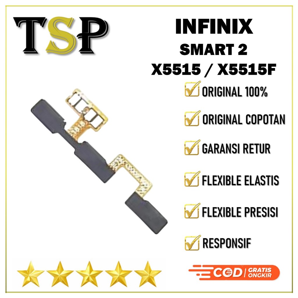 【ORIGINAL 100%】FLEXIBEL INFINIX SMART 2 / X5515 / X5515F + ON/OFF + VOLUME