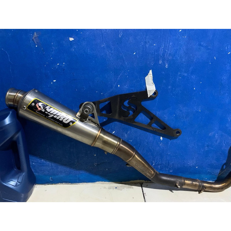 Knalpot vespa 3v/iget shijiro m3 inlet 50