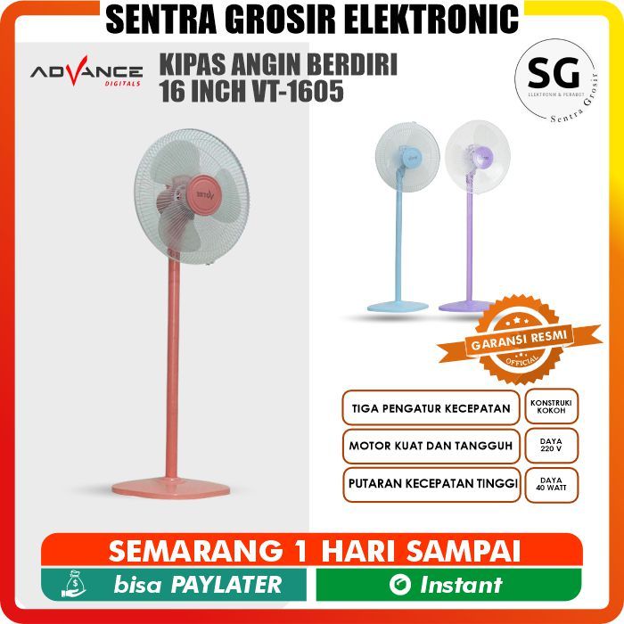 Advance Kipas Angin Berdiri 16 Inch VT-1605 / Stand Fan 16 inch VT-1605