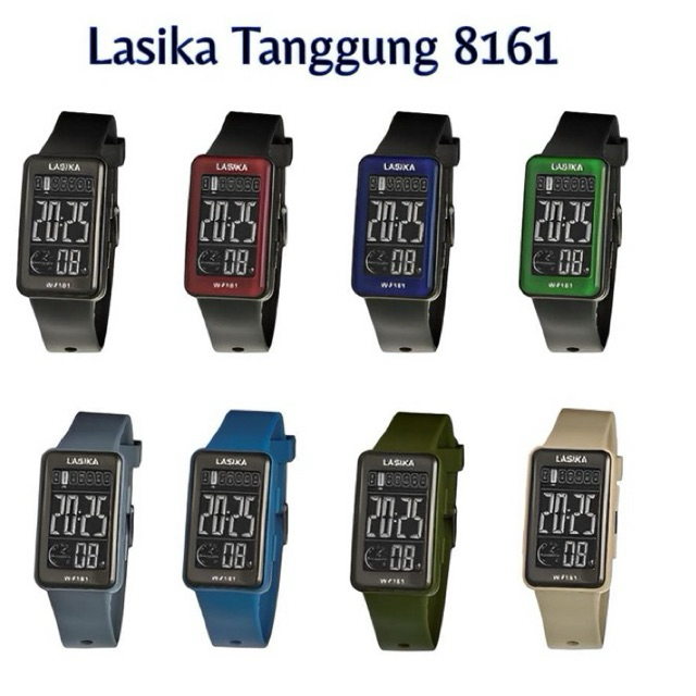 yyy (Terima Cod)Jam Tangan Unisex Led Lasika 8161 Sergi Panjang Original Anti Air Strap