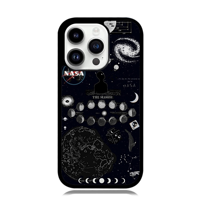 Case iPhone 16 15 14 13 12 11 Mini Plus Pro Max TPU Rubber Custom Softcase NASA