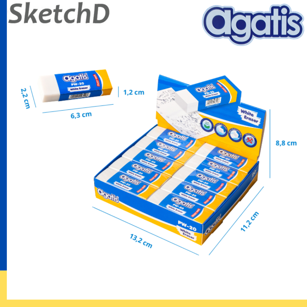 

Penghapus Putih Besar Agatis Large White Eraser