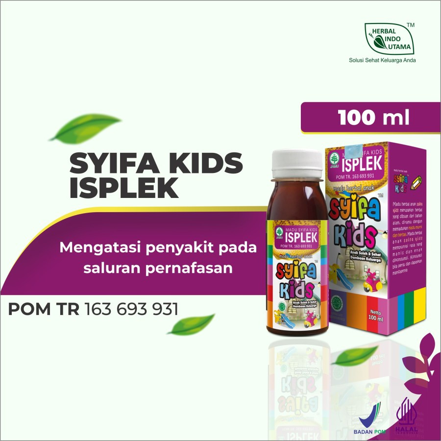 

SYIFA KIDS ISPLEK Madu Anak untuk ISPA Dan Flek Paru Anak 100 ml