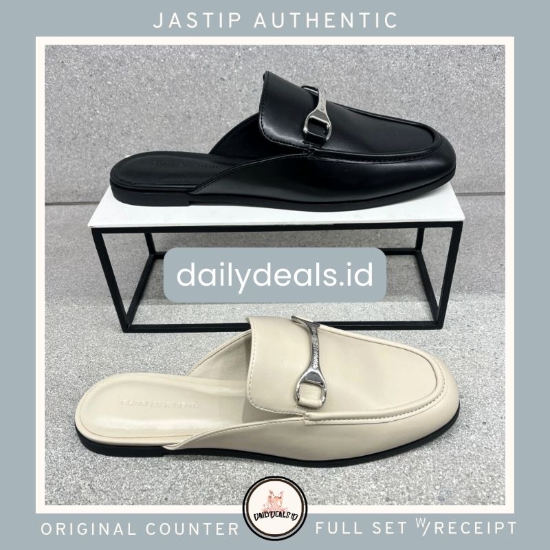 #1-70580243 Leslie Mules - Jast[p] CK ORIGINAL COUNTER METALLIC ACCENT SANDAL FLAT TEPLEK STORE AUTH