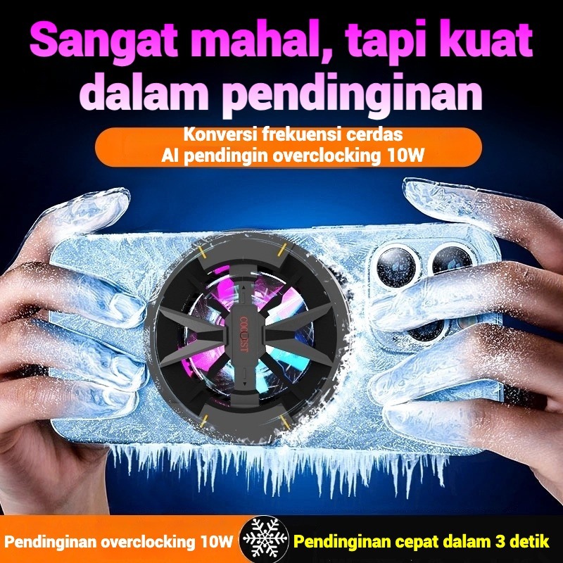 Fan cooler hp gaming /fan cooler hp tanpa kabel /cooling fan hp /kipas angin hp gaming tanpa kabel