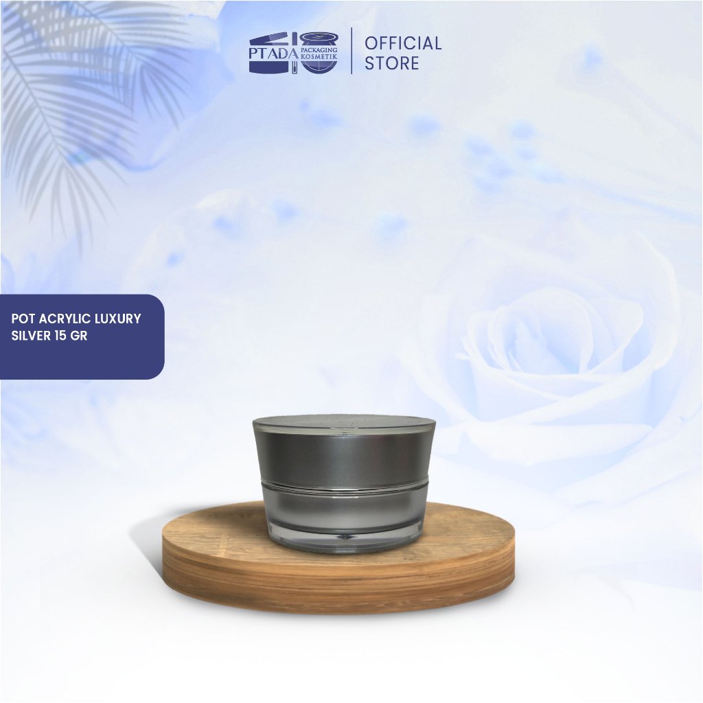Pot Acrylic Luxury Silver 15gr