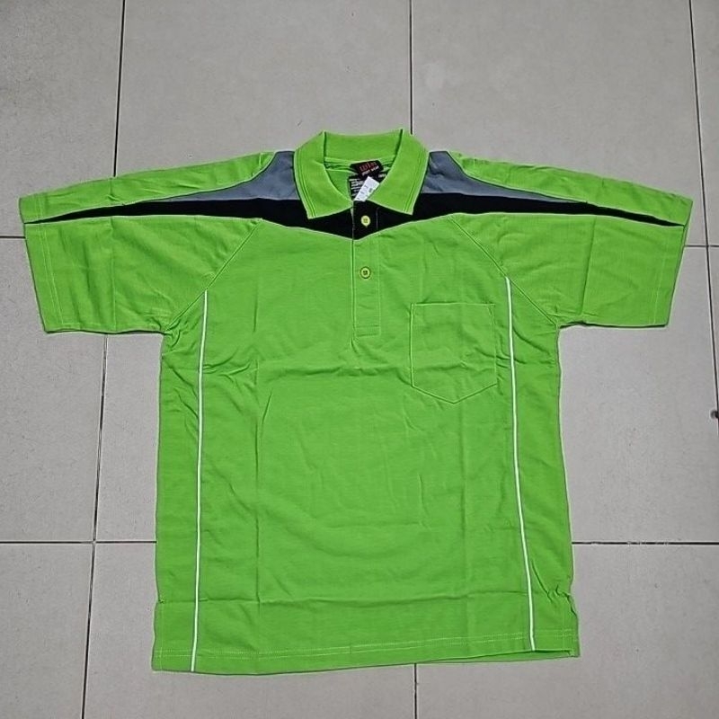KAOS OLAHRAGA / BAJU SERAGAM OLAHRAGA SPVB KATUN HIJAU LIMAU NEON KOMBINASI HITAM