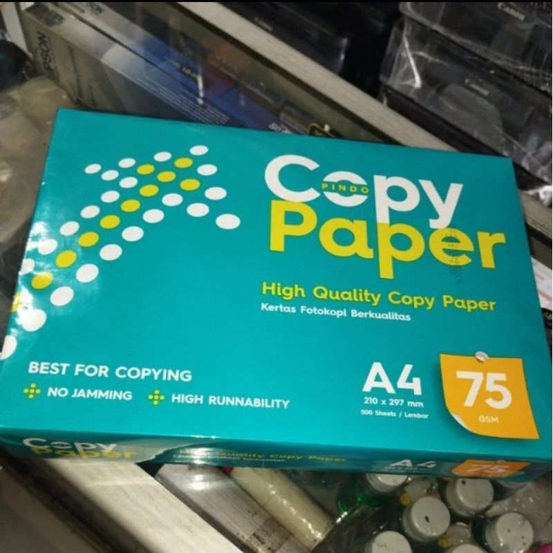 

KERTAS HVS A4 75GSM (1 RIM=500LEMBAR)