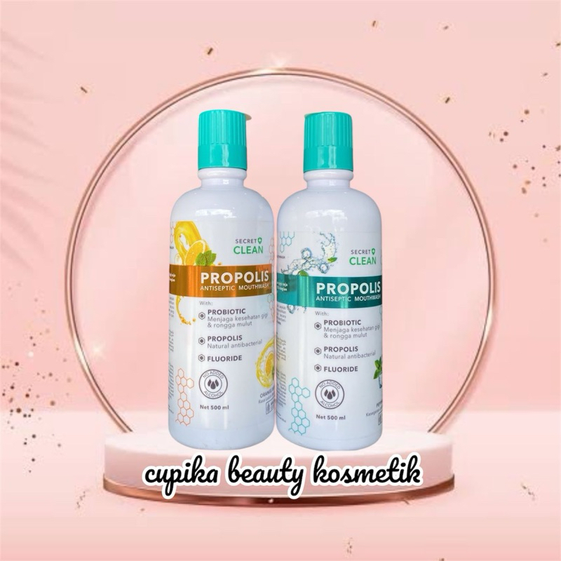 ib,bz} SECRET CLEAN propolis antiseptic mouthwash 500 ml - obat kumur probiotic