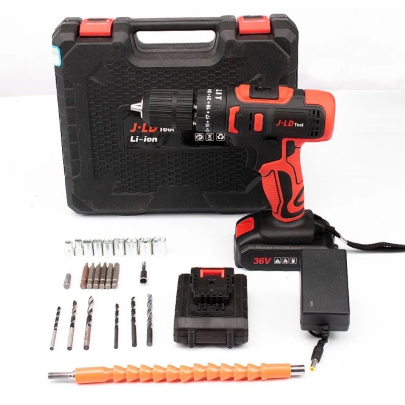 CORDLESS  BOR  CAS 36volt 13mm JLD baterai