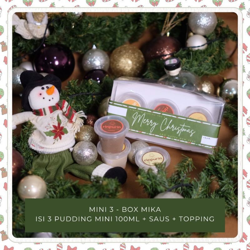 

NEW YEAR HAMPERS / HAMPERS TAHUN BARU by RINPURIN 2024 - MINI 3 BOX MIKA Pudding 100ML