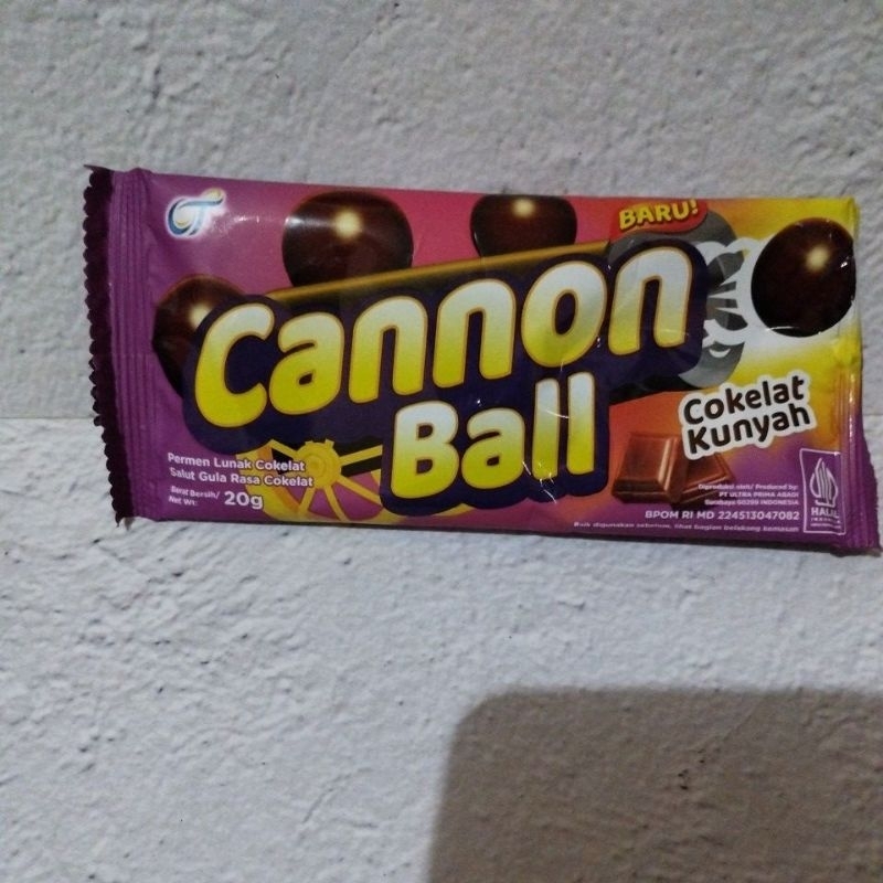 

Cannon Ball Cokelat Kunyah Baru
