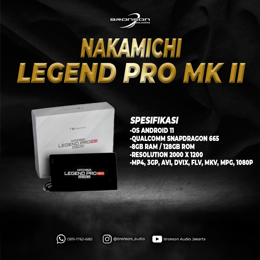 HEADUNIT NAKAMICHI LEGEND PRO MK II NA3102i