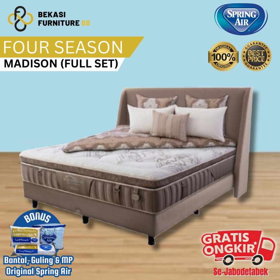 FULL SET Kasur Spring Air Spring Bed Four Seasons MADISON