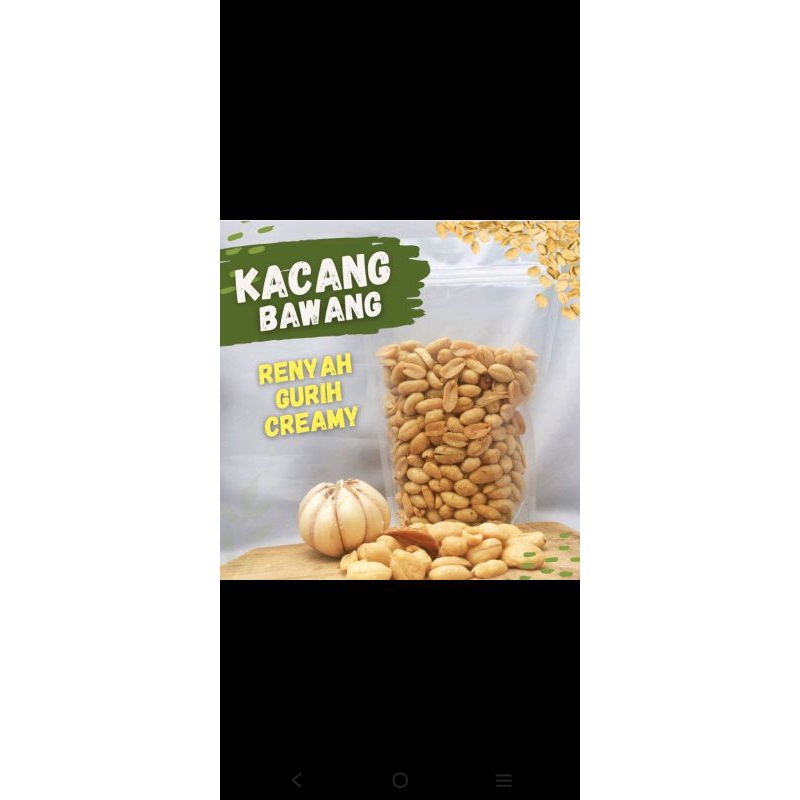 

Kacang Bawang renyah Gurih Creamy