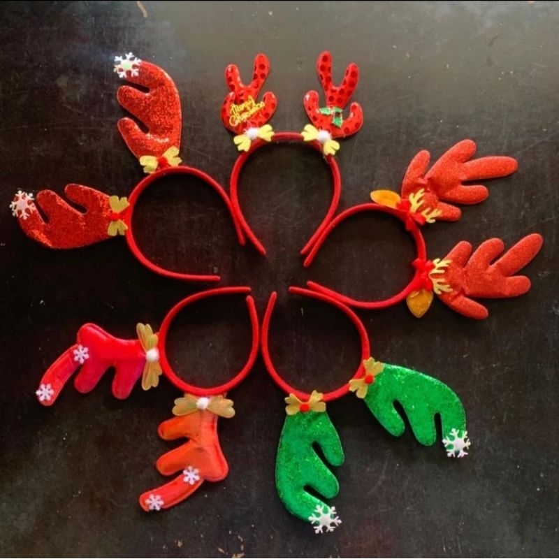 Bando natal/bando chrismast/bando tanduk rusa natal/bando natal termurah