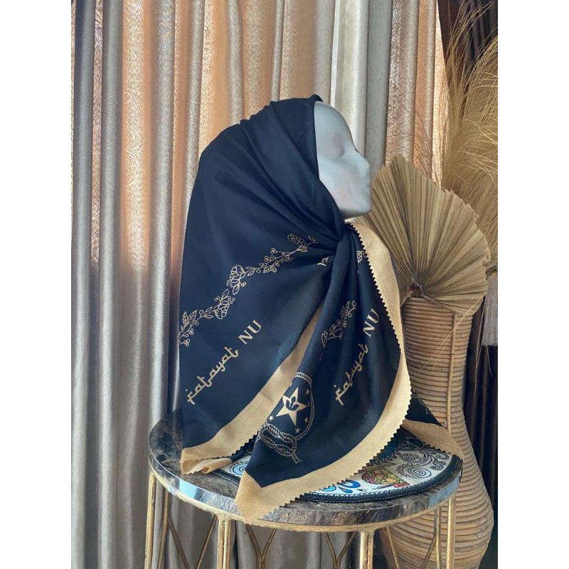 JUAL HIJAB FATAYAT NU, JUAL HIJAB MOTIF FATAYAT, JUAL HIJAB FATAYAT WARNA HITAM, JUAL HIJAB  SEGI EM