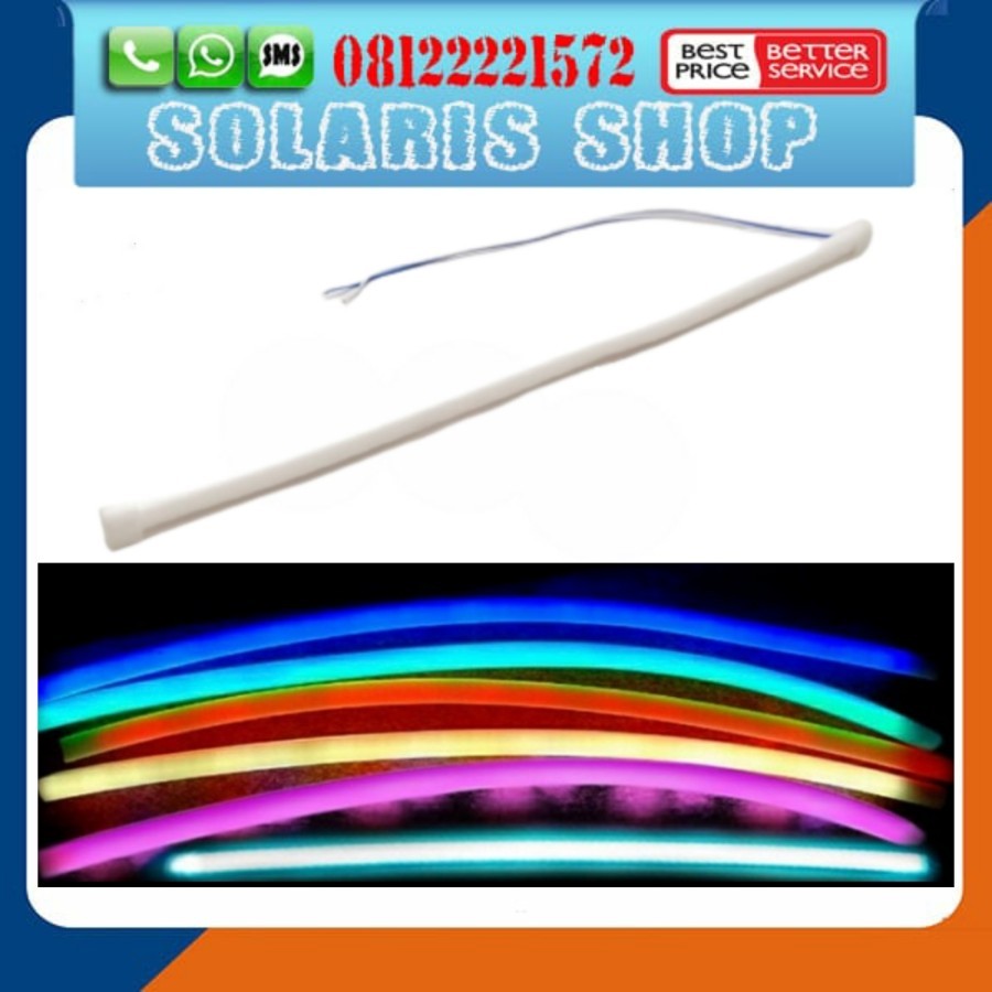 Lampu LED Alis Neon 30cm/LED Alis Neon Flexible/LED Alis Mobil Motor+