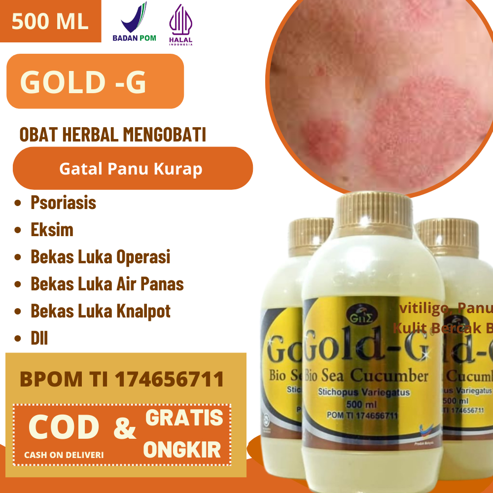 GOLD-G Original// Gatal Panu Kurap Perubahan Pigmen Kulit Bio Squalene