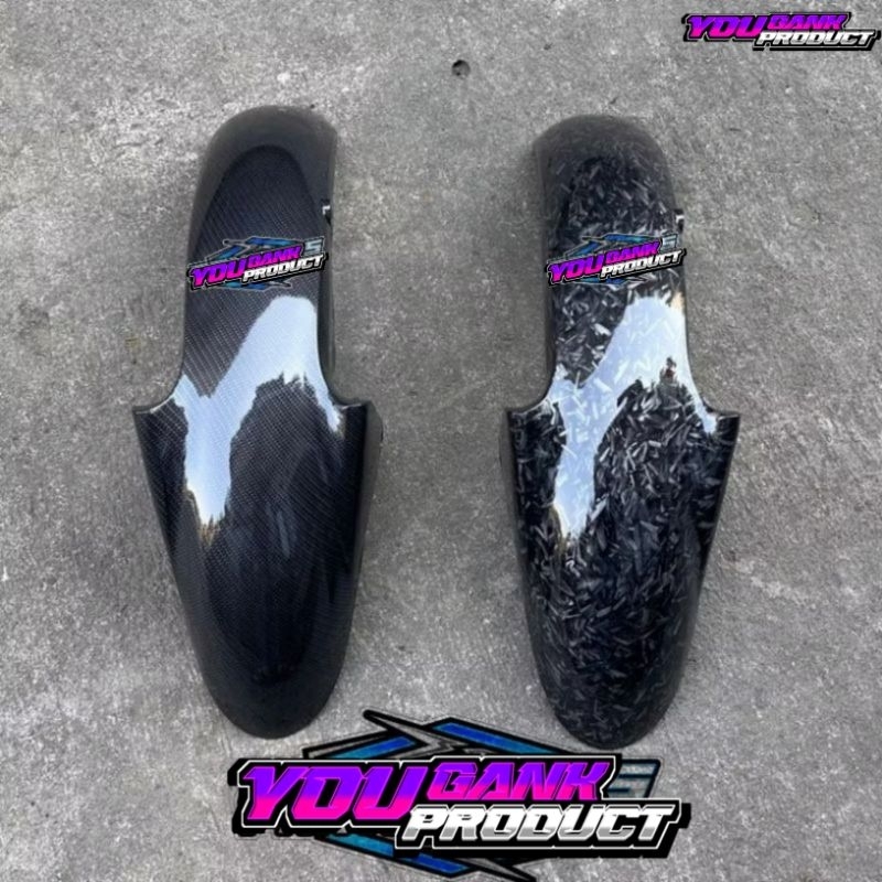 Selebor spakbor depan yamaha vixion lama old carbon wtp forged kevlar carbon glossy