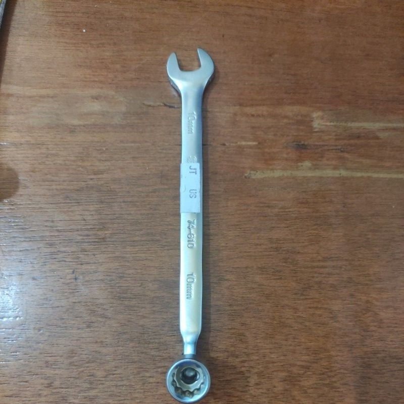 kunci sock flesibel + kunci  pas 10mm sellery / kunci kombinasi sock flexibel + ring pas 10mm seller