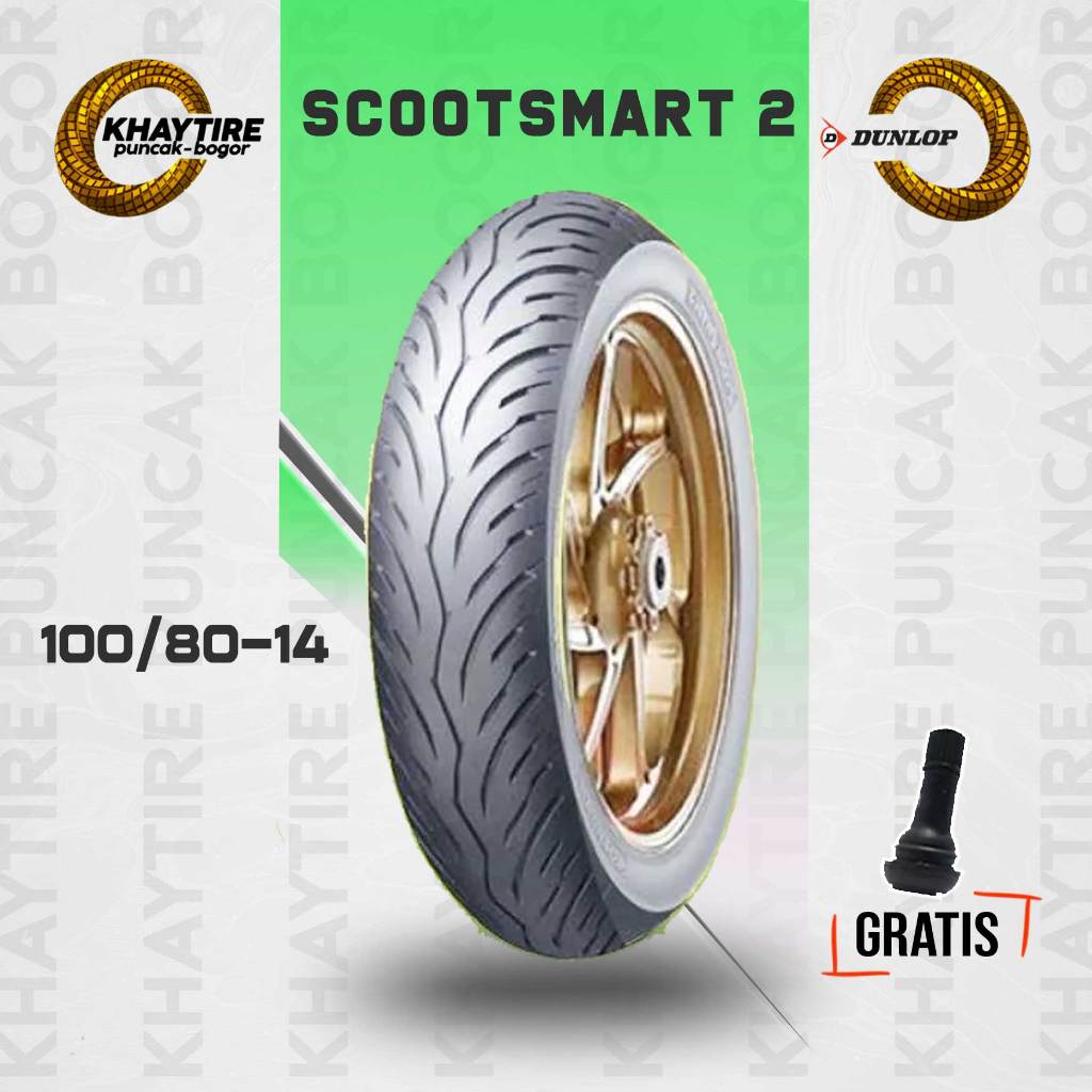 Ban Depan Motor Honda PCX Dunlop Scootsmart 2 100/80 Ring 14 Tubeless