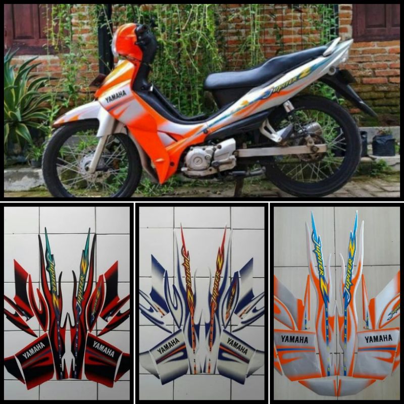 STIKER STRIPING LIS LES POLET PLAT PLISIR BODY MOTOR YAMAHA JUPITER Z 2005 CW