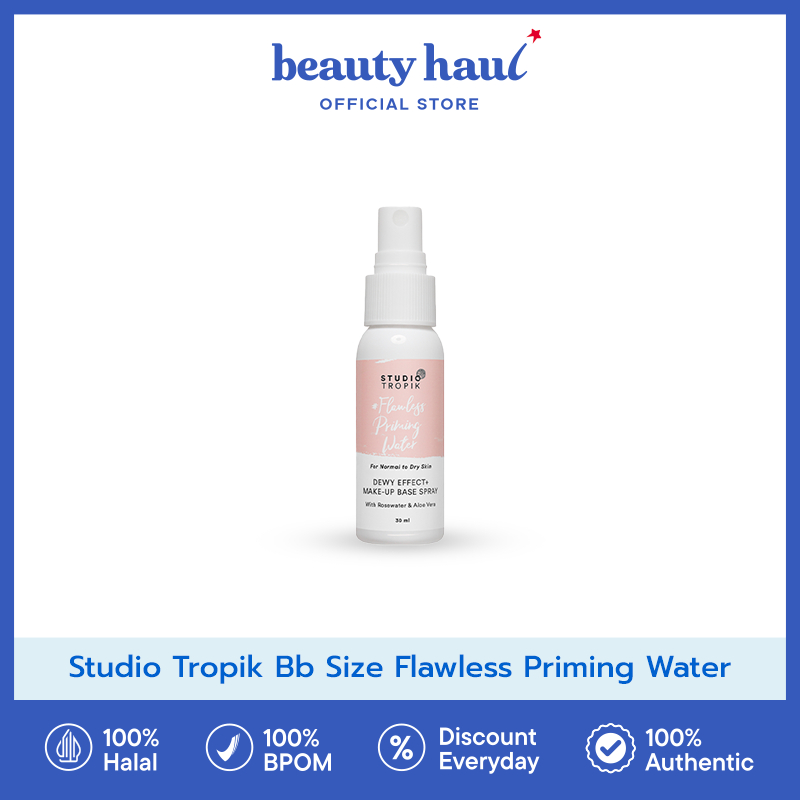 STUDIO TROPIK (Travel Size) BB Size Flawless Priming Water 30ml – Priming Spray untuk Makeup Halus &