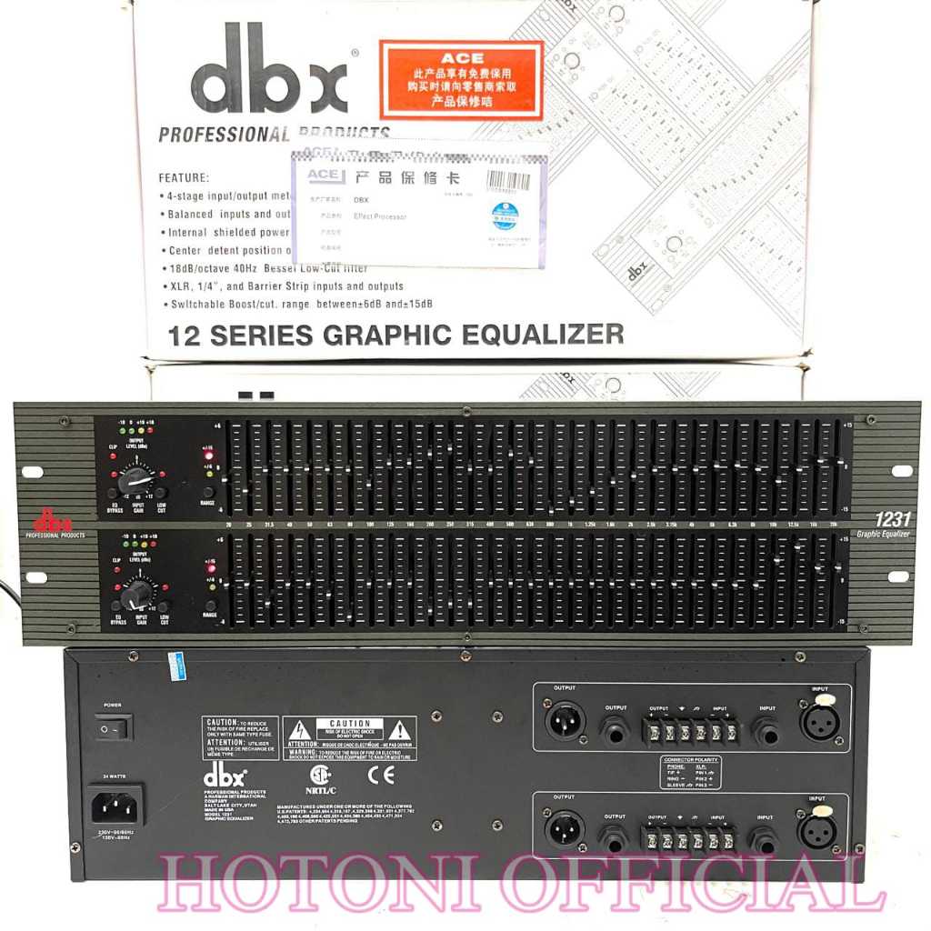 EQUALIZER DBX 1231 EQUALISER DBX1231 GRADE A