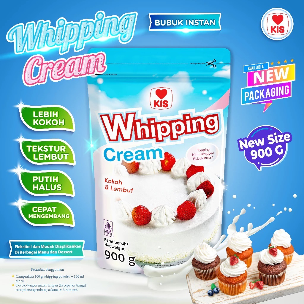 

KIS Whipping Cream Powder 900gr – Whip Cream Bubuk