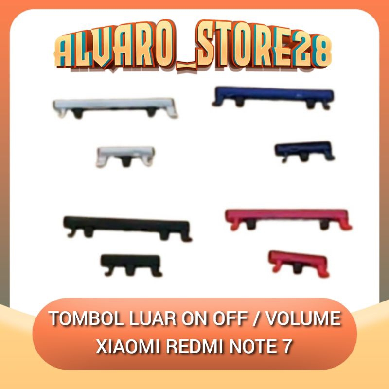 TOMBOL LUAR ON OFF + VOL XIAOMI REDMI NOTE 7 / TOMBOL ON OFF XIAOMI NOTE 7