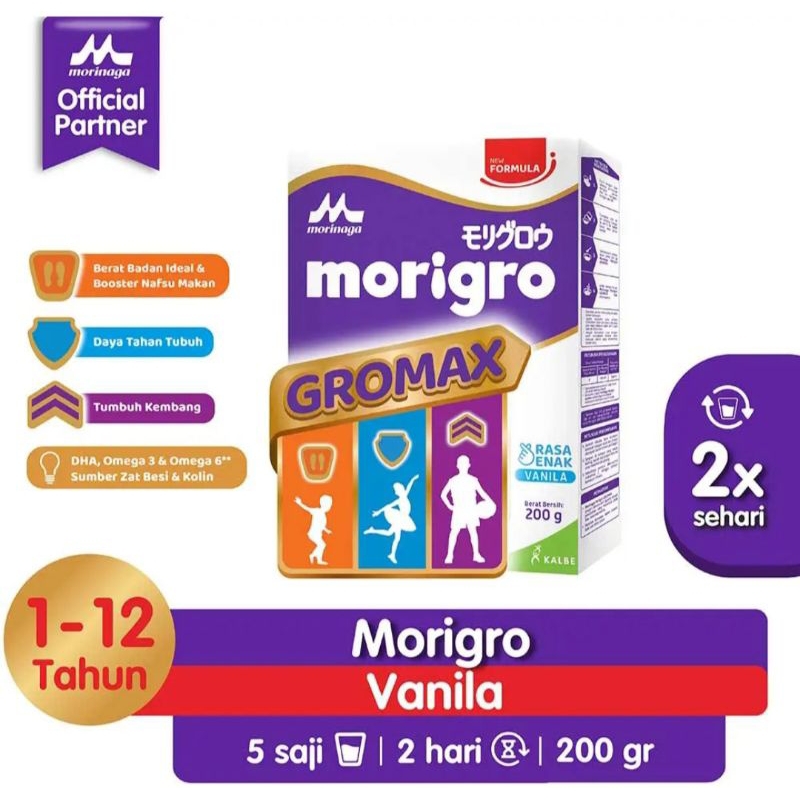 

Morinaga Morigro Gromax Vanila 800gr Susu penambah berat badan BB Booster tinggi kalori