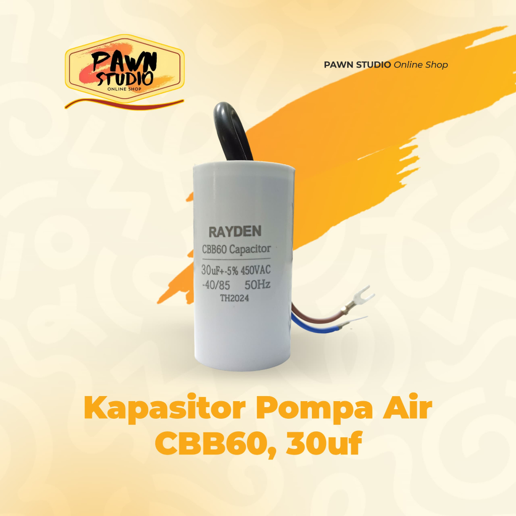 Capasitor Kapasitor Pompa Air 30uf 30 uf 450VAC / Capasitor Kapasitor Kulkas 30uf 30 uf / Capasitor 