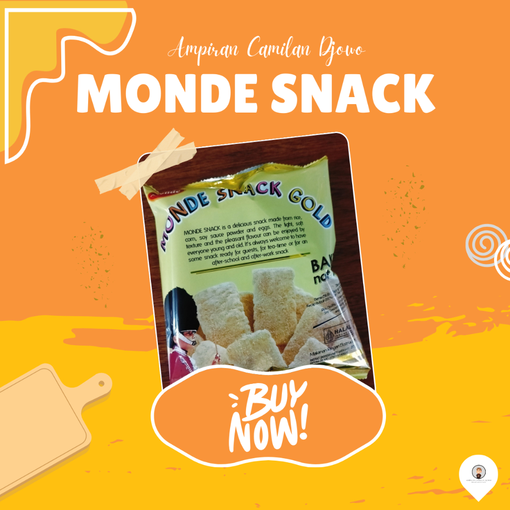 

MONDE - Snack Monde Serena (Gold) / Cemilan Snack Anak - Ampiran Camilan Djowo