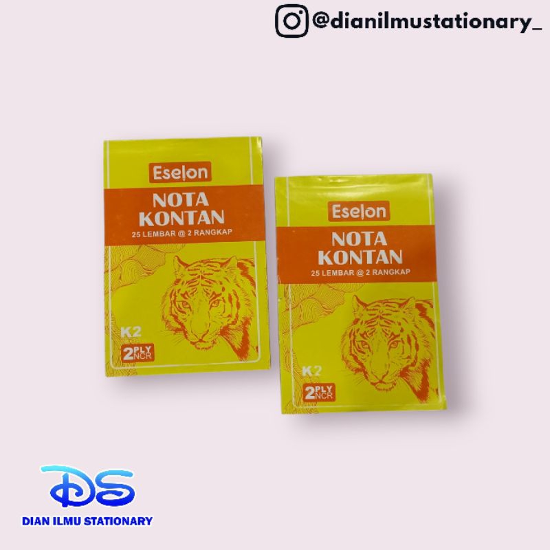 

Eselon Nota Kontan rangkap 2 25 Lembar
